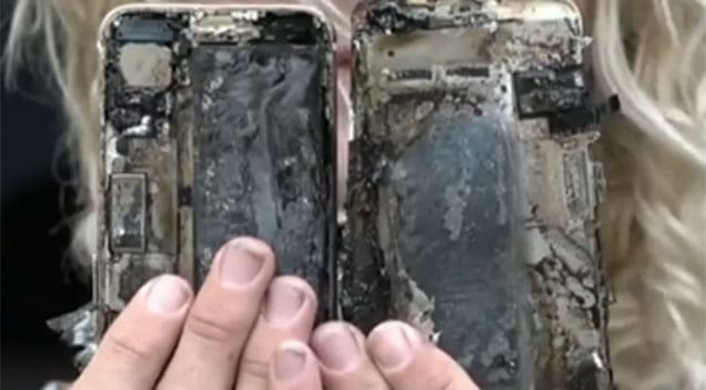 Mat Jones kerugian iPhone 7 dan keretanya.