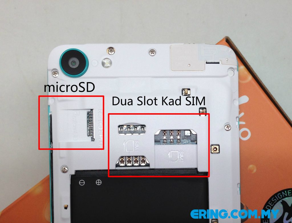 Slot Kad SIM & Bateri