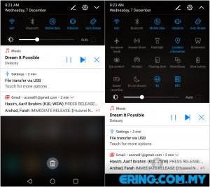 Notification Area Quick Settings