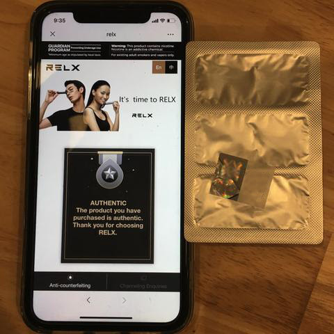 Be responsible and verify the product is authentic