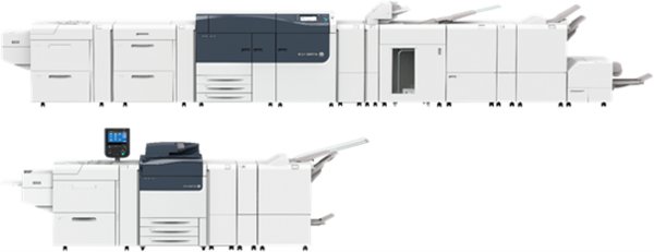 Versant 3100i Press (atas) dan Versant 180i Press (bawah) Versant 3100i Press (atas) dan Versant 180i Press (bawah)