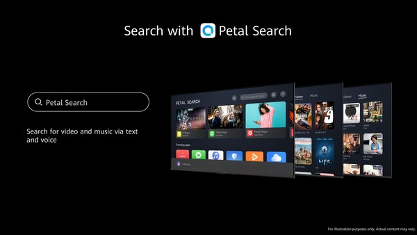 Petal Search pada HUAWEI Vision